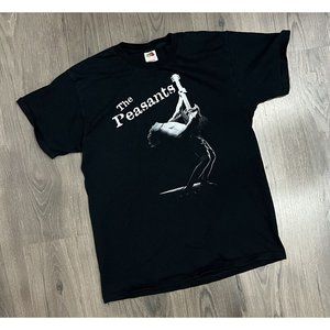 The Peasants T Shirt Band Vintage Black Large Indie Rock Boston Tee
